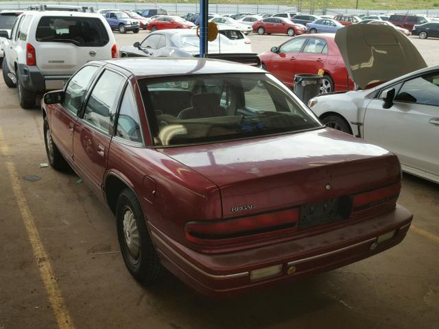 2G4WB55LXR1473535 - 1994 BUICK REGAL CUST RED photo 3