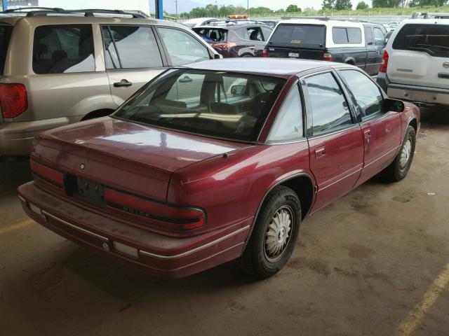 2G4WB55LXR1473535 - 1994 BUICK REGAL CUST RED photo 4