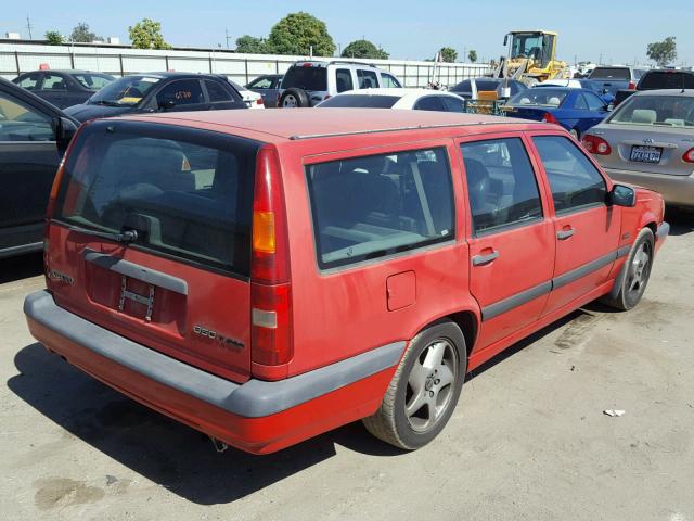 YV1LW5716R2046421 - 1994 VOLVO 850 RED photo 4