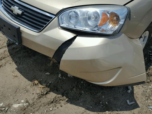 1G1ZS53816F245100 - 2006 CHEVROLET MALIBU LS Qızıl foto 9