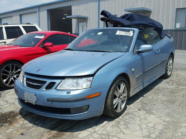 YS3FD79Y576109358 - 2007 SAAB 9-3 2.0T BLUE photo 2