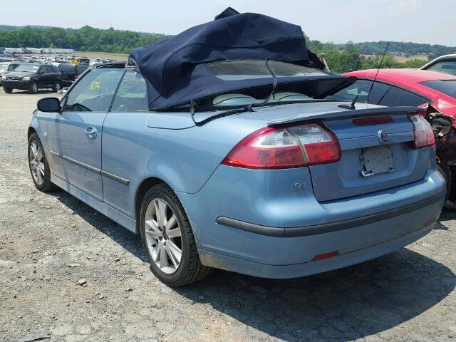 YS3FD79Y576109358 - 2007 SAAB 9-3 2.0T BLUE photo 3