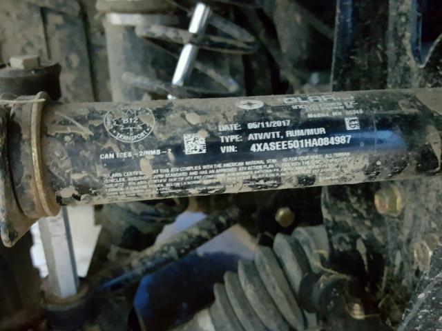 4XASEE501HA084987 - 2017 POLARIS SPORTSMAN 绿色 照片 10