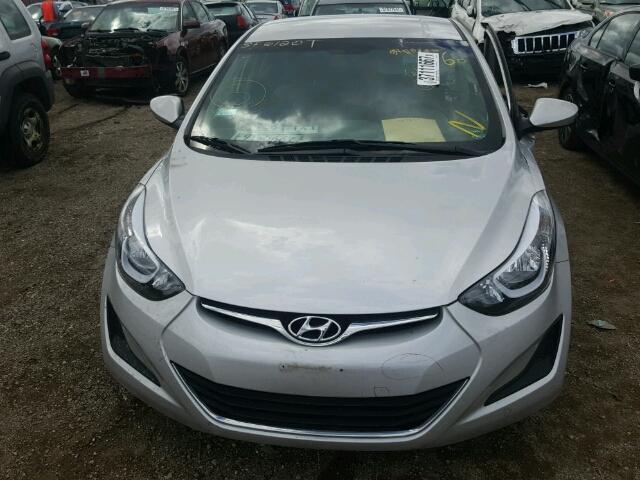 5NPDH4AE7FH603230 - 2015 HYUNDAI ELANTRA SILVER photo 7