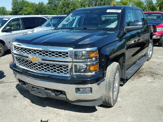 3GCUKREC1EG220642 - 2014 CHEVROLET SILVERADO BLACK photo 2