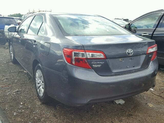 4T4BF1FK8ER342237 - 2014 TOYOTA CAMRY L GRAY photo 3