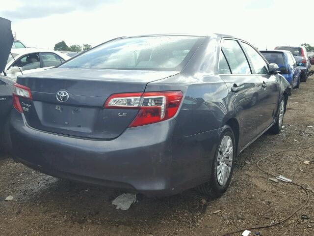 4T4BF1FK8ER342237 - 2014 TOYOTA CAMRY L GRAY photo 4