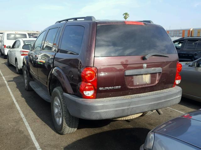 1D4HD38N94F228397 - 2004 DODGE DURANGO ST BURGUNDY photo 3