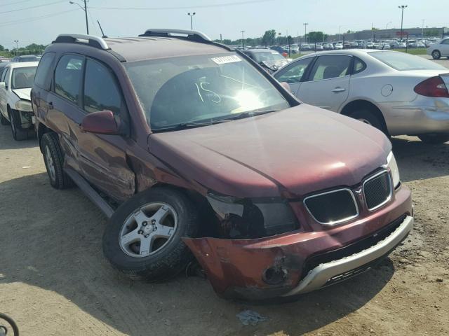 2CKDL33F786329901 - 2008 PONTIAC TORRENT MAROON photo 1