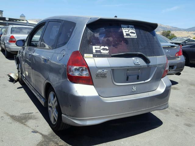 JHMGD38607S039746 - 2007 HONDA FIT S 灰色 照片 3