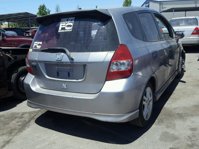 JHMGD38607S039746 - 2007 HONDA FIT S 灰色 照片 4