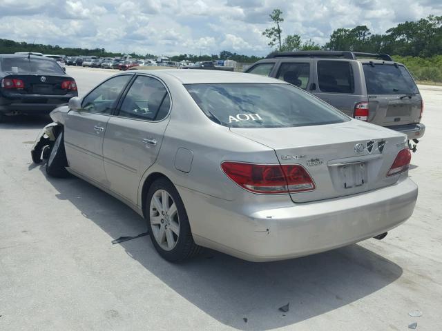 JTHBA30G955065491 - 2005 LEXUS ES 330 SILVER photo 3