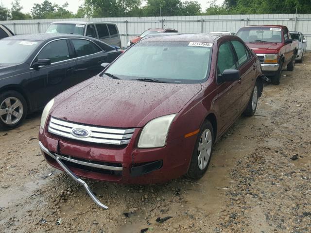 3FAFP06Z06R175424 - 2006 FORD FUSION S MAROON photo 2