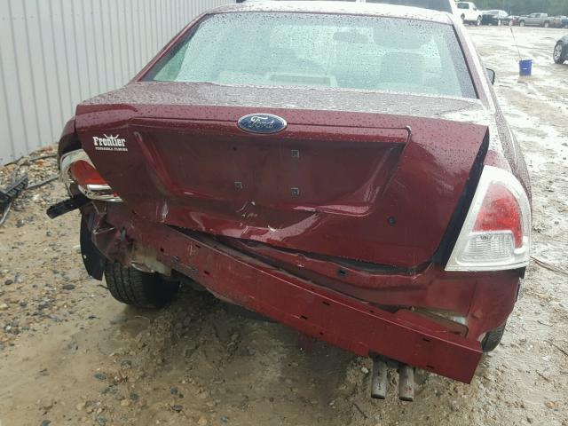 3FAFP06Z06R175424 - 2006 FORD FUSION S MAROON photo 9