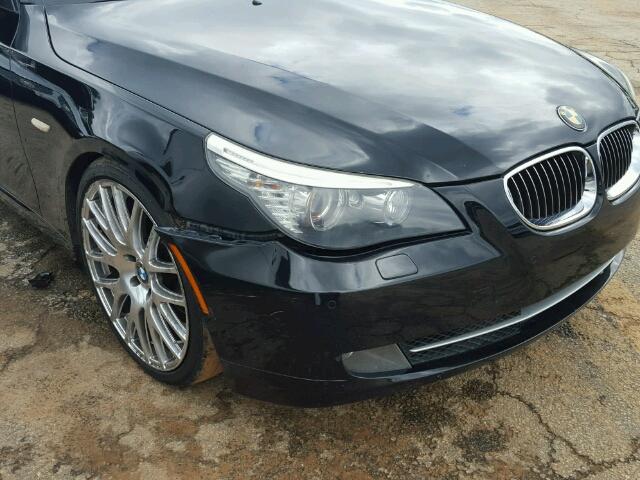 WBANW135X8CZ80829 - 2008 BMW 535I BLACK photo 9