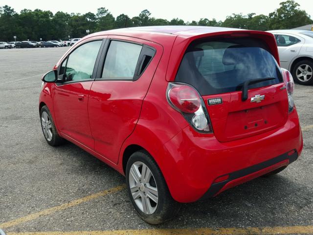 KL8CD6S95EC463931 - 2014 CHEVROLET SPARK 1LT RED photo 3