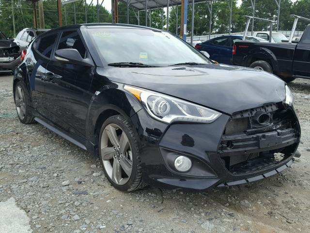 KMHTC6AE2DU141339 - 2013 HYUNDAI VELOSTER T BLACK photo 1