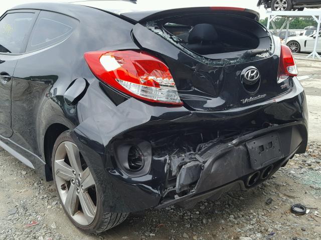 KMHTC6AE2DU141339 - 2013 HYUNDAI VELOSTER T BLACK photo 9