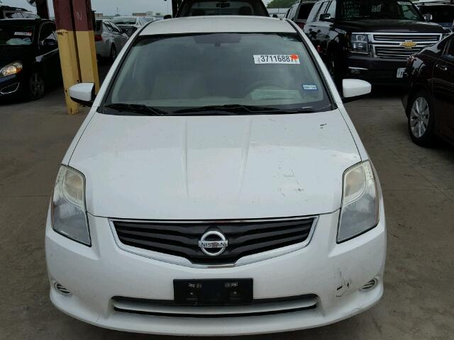 3N1AB6AP0AL668899 - 2010 NISSAN SENTRA WHITE photo 9