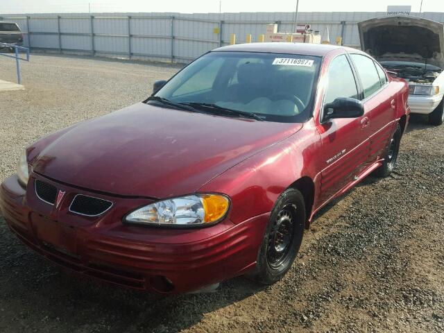 1G2NE52T81M544787 - 2001 PONTIAC GRAND AM S RED photo 2