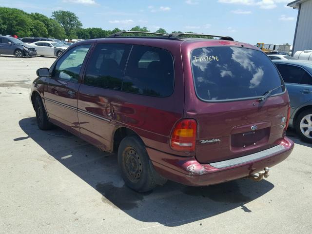 2FMZA5148WBD36369 - 1998 FORD WINDSTAR W BURGUNDY photo 3