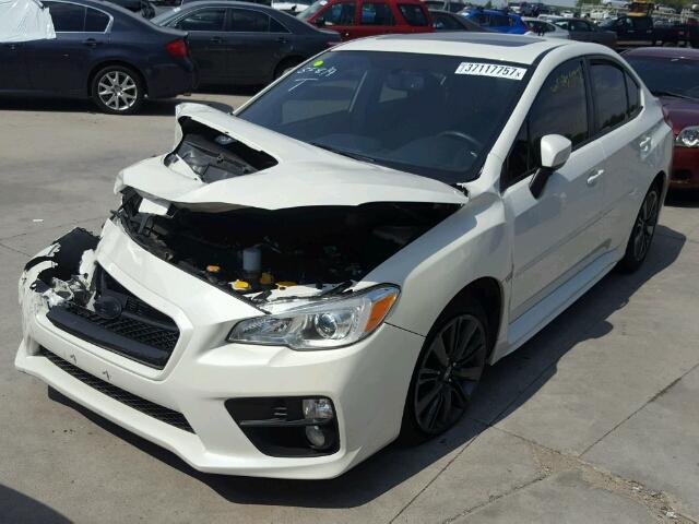 JF1VA1D64F8814756 - 2015 SUBARU WRX PREMIU WHITE photo 2