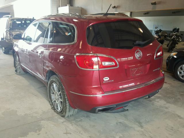 5GAKVCKD3DJ190390 - 2013 BUICK ENCLAVE RED photo 3