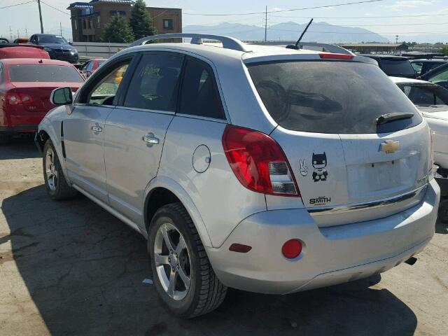 3GNFL3EK0DS512506 - 2013 CHEVROLET CAPTIVA LT SILVER photo 3