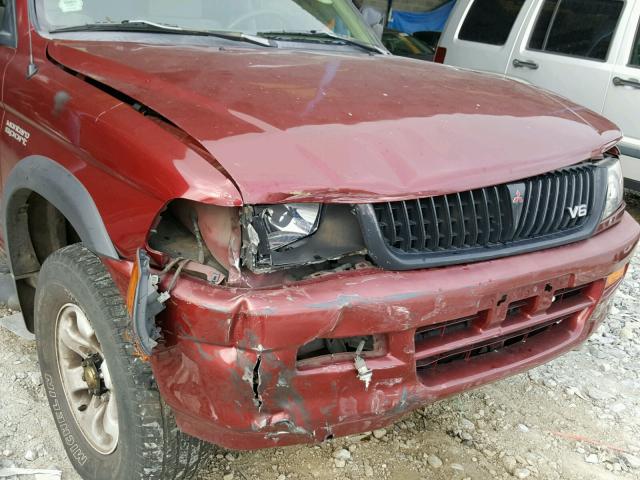 JA4LS31H4XP036010 - 1999 MITSUBISHI MONTERO SP RED photo 9