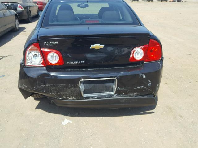 1G1ZC5E17BF378855 - 2011 CHEVROLET MALIBU 1LT შავი ფოტო 9