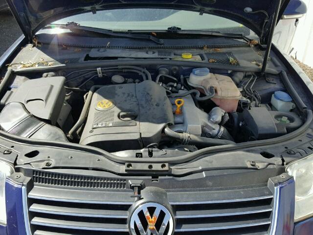 WVWPD63B14P203804 - 2004 VOLKSWAGEN PASSAT GLS BLUE photo 7