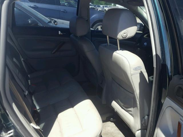 WVWRH63B61P205833 - 2001 VOLKSWAGEN PASSAT GLX GREEN photo 6