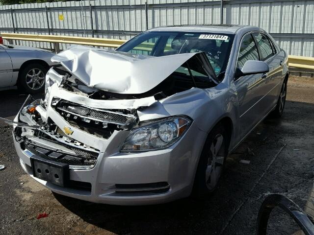 1G1ZC5E0XCF258587 - 2012 CHEVROLET MALIBU 1LT SILVER photo 2