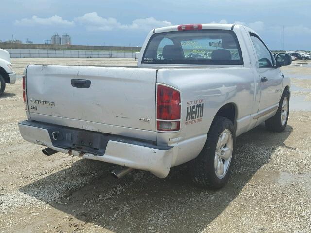 1D7HA16D83J672005 - 2003 DODGE RAM 1500 SILVER photo 4