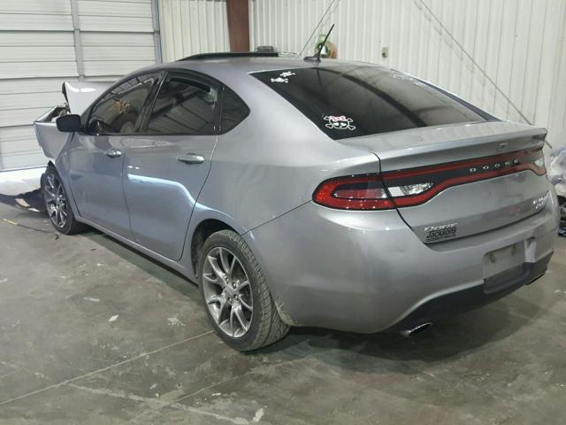 1C3CDFBB6ED860864 - 2014 DODGE DART SXT GRAY photo 3