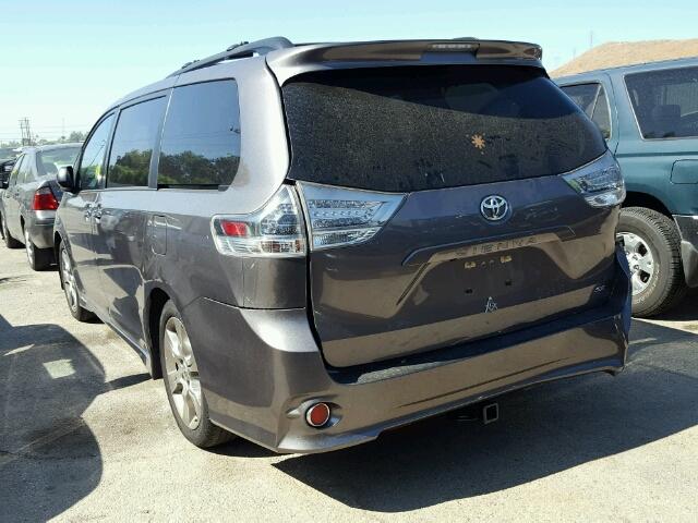 5TDXK3DCXDS284447 - 2013 TOYOTA SIENNA SPO GRAY photo 3