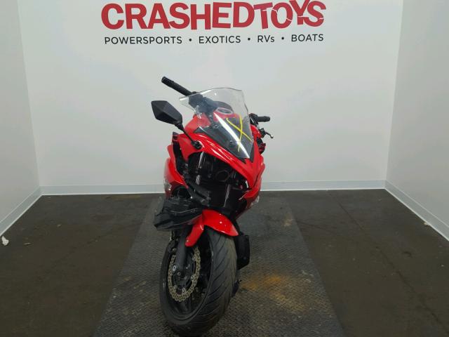 JKAEXEE12CDA00608 - 2012 KAWASAKI EX650 EC RED photo 2