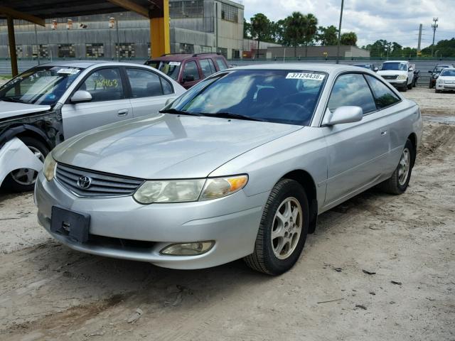 2T1CE22P53C019559 - 2003 TOYOTA CAMRY SOLA SILVER photo 2