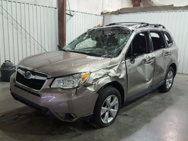 JF2SJADC1GH498383 - 2016 SUBARU FORESTER 2 TAN photo 2