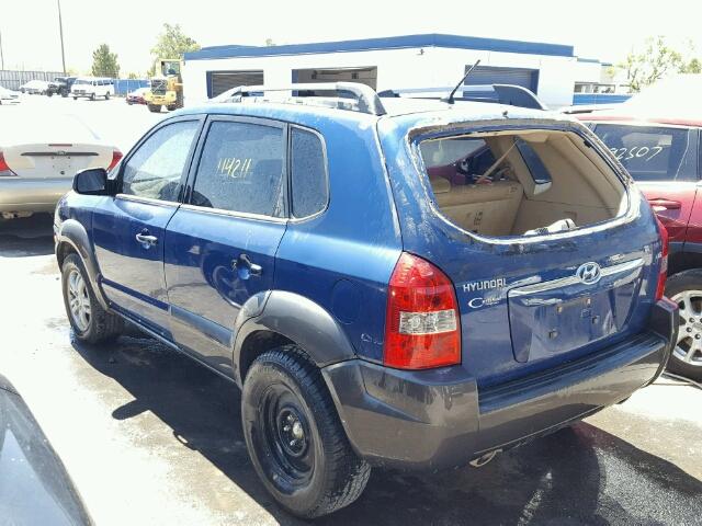 KM8JN12D17U568994 - 2007 HYUNDAI TUCSON SE BLUE photo 3