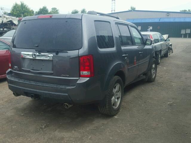 5FNYF4H55BB052947 - 2011 HONDA PILOT EXL GRAY photo 4