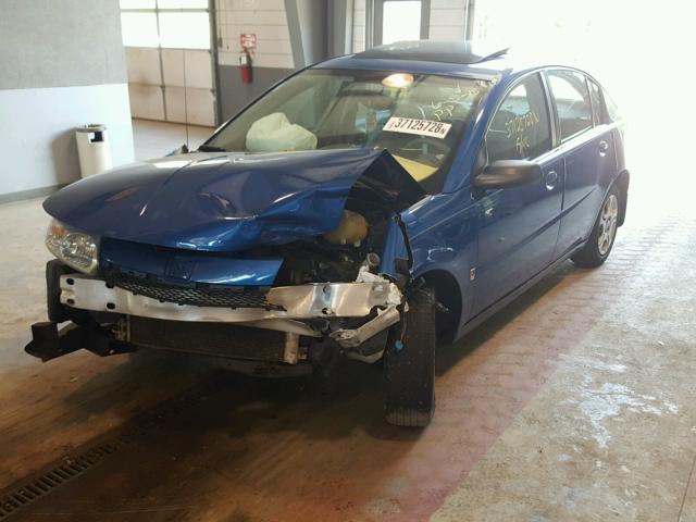 1G8AJ52F53Z163155 - 2003 SATURN ION LEVEL BLUE photo 2