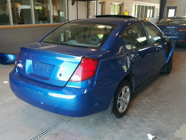 1G8AJ52F53Z163155 - 2003 SATURN ION LEVEL BLUE photo 4