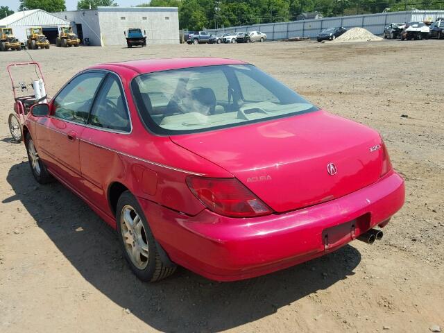 19UYA3253XL001289 - 1999 ACURA 2.3CL RED photo 3