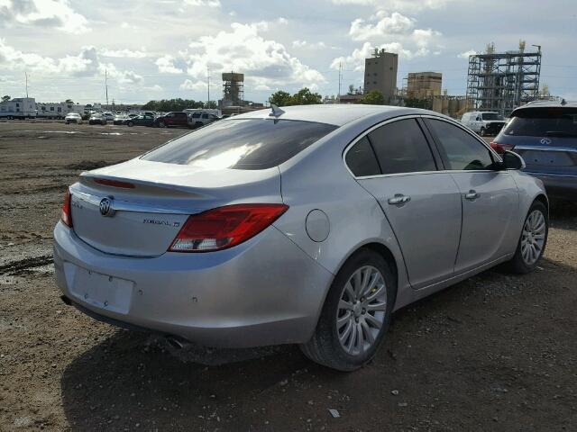 2G4GS5EV9D9182735 - 2013 BUICK REGAL PREM GRAY photo 4