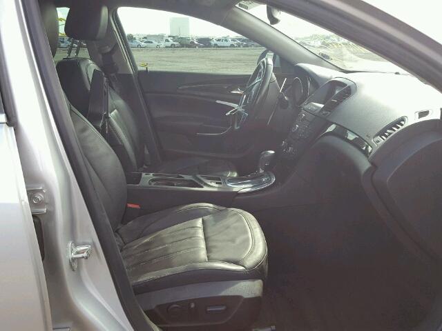 2G4GS5EV9D9182735 - 2013 BUICK REGAL PREM GRAY photo 5