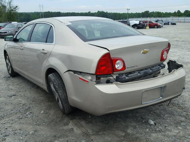 1G1ZC5E10BF146629 - 2011 CHEVROLET MALIBU 1LT ოქროსფერი ფოტო 3