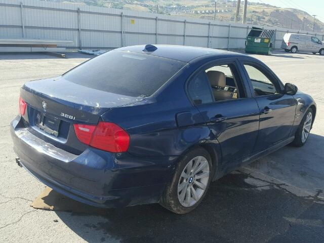 WBAPK7C5XBA973857 - 2011 BMW 328 XI BLUE photo 4