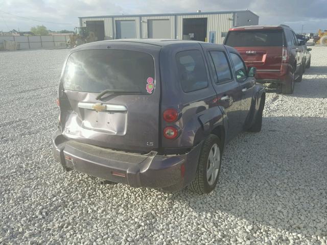 3GNDA13DX7S542588 - 2007 CHEVROLET HHR LS PURPLE photo 4