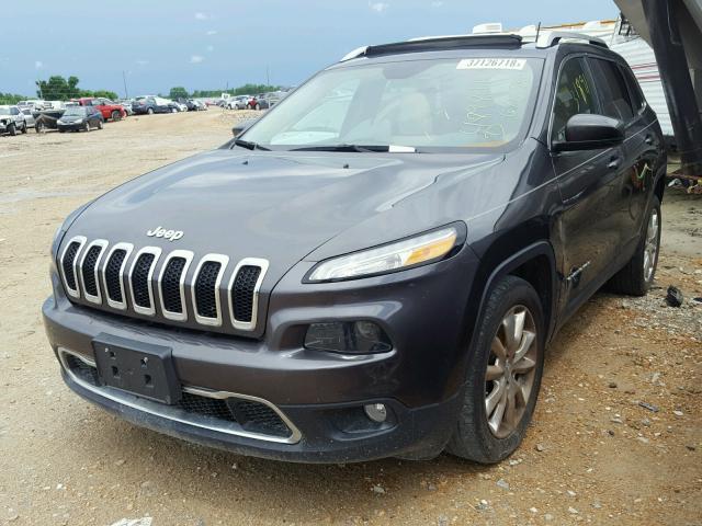 1C4PJLDS7FW579356 - 2015 JEEP CHEROKEE L GRAY photo 2